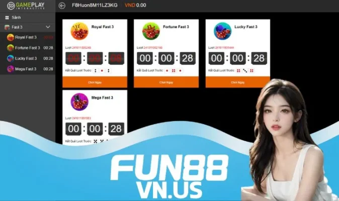 Khi chơi trò Fast 3 tại Fun88 anh em có thể cược nhiều loại khác nhau